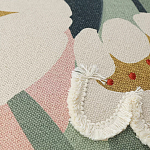 Подушка с цветочным принтом и кисточками Blooming Elegance Daisy варинант исполнения - 2 | Loft Concept в Челябинске