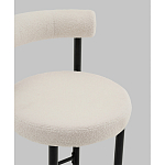 Стул полубарный Floreo букле молочный варинант исполнения - 2 | Loft Concept в Челябинске