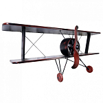 Полка книжная в виде аэроплана в стиле лофт FLY варинант исполнения - 1 | Loft Concept в Челябинске