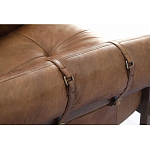 Двухместный диван Duncan винтажная коричневая кожа варинант исполнения - 4 | Loft Concept в Челябинске