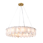 Люстра круглая декорированная натуральным камнем Stone Interior Accent варинант исполнения - 2 | Loft Concept в Челябинске