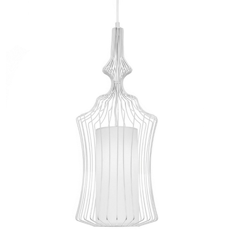 Подвесной светильник Wire Dream Pendant 4 Белый Белый Подвесной светильник Wire Dream Pendant 4 Белый Белый в Челябинске | Loft Concept