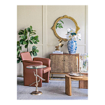 Столик с круглой стеклянной столешницей и корпусом в виде двух павлинов на ветке Table Two Peacocks варинант исполнения - 8 | Loft Concept в Челябинске