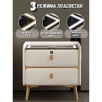 Умная прикроватная тумбочка c зарядкой для телефона Nightstand Smart варинант исполнения - 2 | Loft Concept в Челябинске