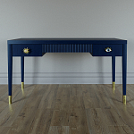 Письменный стол Elsa Dreams Blue Шпон дерево с двумя ящиками варинант исполнения - 1 | Loft Concept в Челябинске