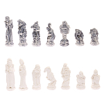 Шахматы Русские сказки с доской из натурального камня Змеевик Decorative Thematic Chess варинант исполнения - 5 | Loft Concept в Челябинске