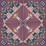 Плитка дизайнерская с узором Мангалоры варинант исполнения - 3 | Loft Concept в Челябинске