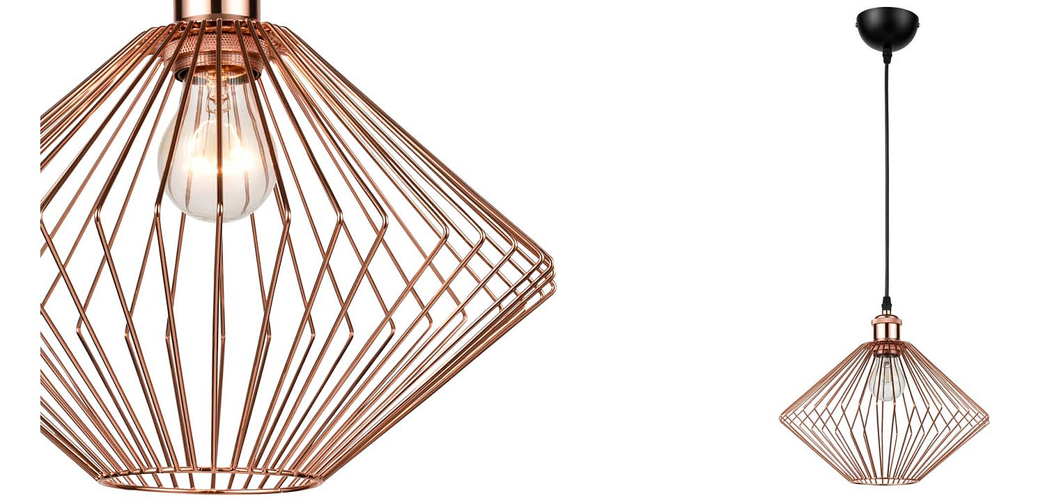 Подвесной светильник Loft Wire Cage pink gold Подвесной светильник Loft Wire Cage pink gold - Loft-Concept в Челябинске