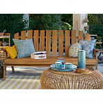 Садовая скамья из массива акации Ruth Wooden Bench варинант исполнения - 4 | Loft Concept в Челябинске