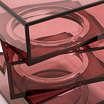 Стол журнальный в форме кубов Acrylic Furniture Lumina Crimson Clarity варинант исполнения - 4 | Loft Concept в Челябинске