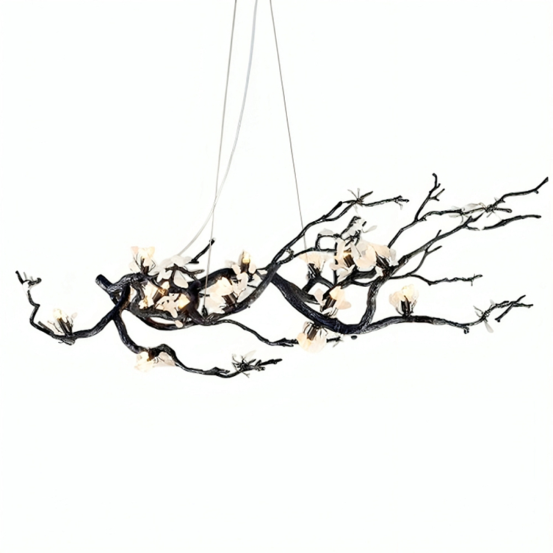 Люстра в виде ветки дерева Tree Shaped Chandelier Черный Люстра в виде ветки дерева Tree Shaped Chandelier Черный в Челябинске | Loft Concept