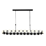 Люстра овальная с круглыми светодиодными источниками света Maxine Light варинант исполнения - 10 | Loft Concept в Челябинске