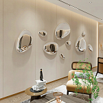 Абстрактная скульптура на стену в виде капли воды Water Outline варинант исполнения - 3 | Loft Concept в Челябинске