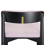 Барный стул из массива ясеня с обивкой из рогожки Elegant Ash Shape варинант исполнения - 4 | Loft Concept в Челябинске