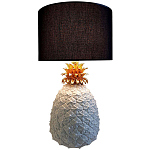 Настольная лампа с абажуром и декором в виде ананас Pineapple Black Lampshade варинант исполнения - 1 | Loft Concept в Челябинске