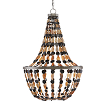 Люстра каплевидной формы с подвесками в виде декоративных бусин Flat Beads варинант исполнения - 2 | Loft Concept в Челябинске