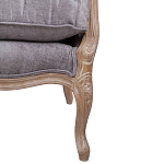 Кресло Ava Classical Armchair brown and grey velour варинант исполнения - 6 | Loft Concept в Челябинске