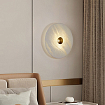 Бра в форме диска из натурального камня с декоративным центральным элеменом Cryptocrystalline Stone варинант исполнения - 3 | Loft Concept в Челябинске