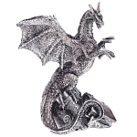 Декоративная статуэтка Дракон Silver Dragon Treasure Keeper Statuette варинант исполнения - 1 | Loft Concept в Челябинске