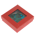 Зеркало карманное складное круглое из натурального камня Малахит с Хризоколлой в подарочной упаковке Gold Stone Mirrors варинант исполнения - 4 | Loft Concept в Челябинске