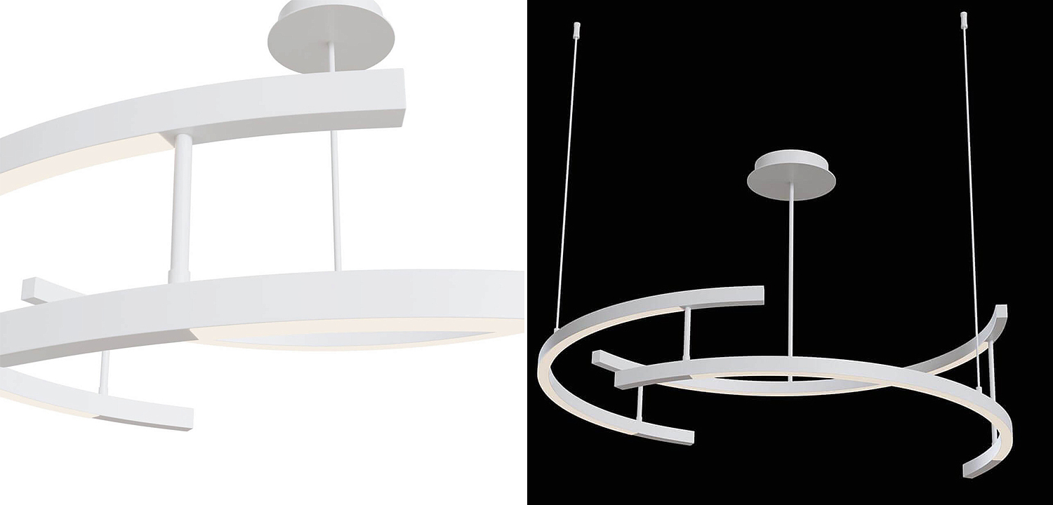 Люстра Smeragde Light Chandelier white arcs Люстра Smeragde Light Chandelier white arcs - Loft-Concept в Челябинске
