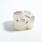 Шкатулка из эпоксидной смолы с цветами белая Epoxy Resin Square Box White варинант исполнения - 5 | Loft Concept в Челябинске