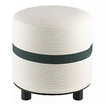 Пуф с плетеной светло-бежевой обивкой Serene Holidays варинант исполнения - 1 | Loft Concept в Челябинске