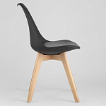 Стул с основой из пластика и мягким сиденьем Arvika Black варинант исполнения - 3 | Loft Concept в Челябинске