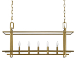 Подвесной светильник прямоугольный 5-ти ламповый Linear Kitchen Light варинант исполнения - 2 | Loft Concept в Челябинске