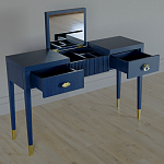 Туалетный стол - Трельяж Elsa Dreams Blue 120 см варинант исполнения - 2 | Loft Concept в Челябинске