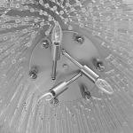 Люстра круглая с прозрачными стеклянными трубками Nembus варинант исполнения - 8 | Loft Concept в Челябинске