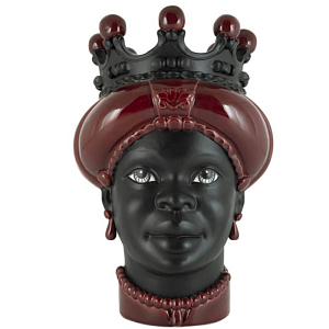 Ваза VASE MORO LADY CROWN DARK burgundy