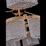 Люстра двухъярусная с текстурными овальными абажурами Splendor Palace Style варинант исполнения - 4 | Loft Concept в Челябинске