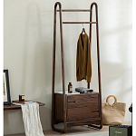 Вешалка деревянная с 2- мя ящиками Moon Walnut Furniture варинант исполнения - 2 | Loft Concept в Челябинске