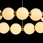 Люстра круглая с матовыми белыми шарами PEARLS Suspension варинант исполнения - 7 | Loft Concept в Челябинске