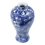 Ваза из фарфора сине-белого цвета Blue & White Ornament  варинант исполнения - 1 | Loft Concept в Челябинске