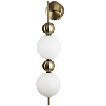 Бра с плафонами шарами из акрила и металла Crystal Globule Spheres Wall Lamp варинант исполнения - 1 | Loft Concept в Челябинске
