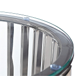 Столик журнальный с круглой прозрачной стеклянной столешницей Voluptuous варинант исполнения - 1 | Loft Concept в Челябинске