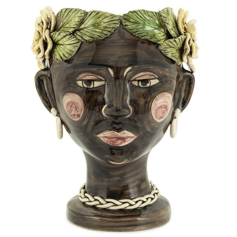Ваза Vase Selva Moro Head Shiny Мульти Ваза Vase Selva Moro Head Shiny Мульти в Челябинске | Loft Concept