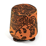 Пуф Wakonda Terracotta Tiger Mountain с Круглыми ножками  варинант исполнения - 2 | Loft Concept в Челябинске