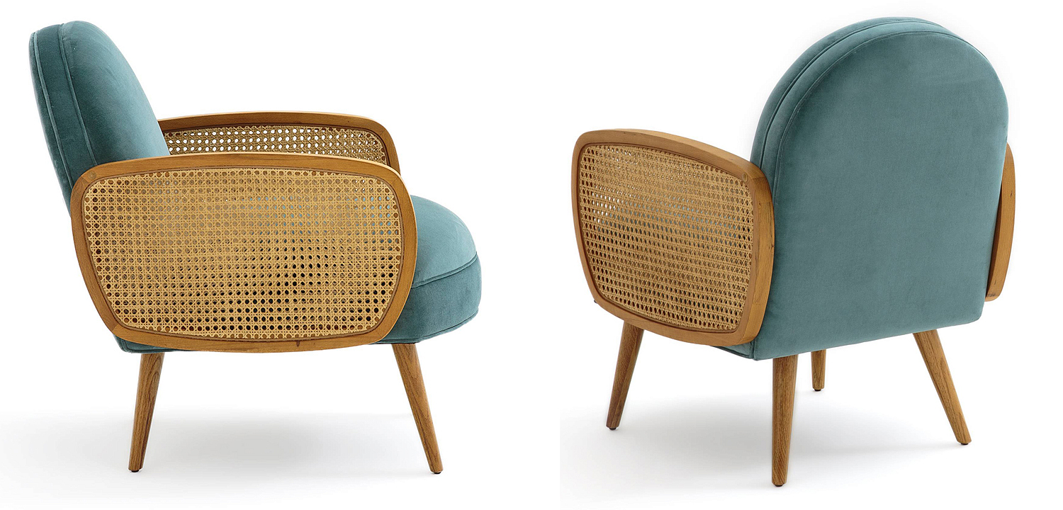 Кресло Morten Wicker Turquoise Armchair Кресло Morten Wicker Turquoise Armchair - Loft-Concept в Челябинске