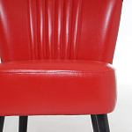 Кресло с обивкой из эко-кожи Harper Armchair Red варинант исполнения - 6 | Loft Concept в Челябинске