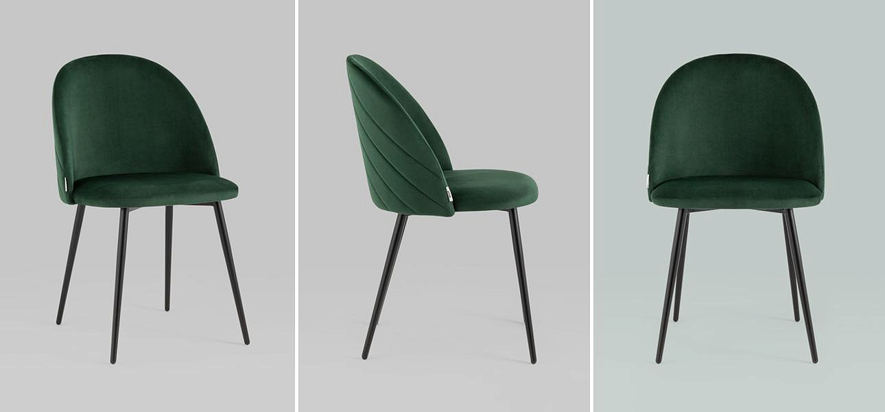 Стул Зеленый Велюр Miruna Leaf Chair Стул Зеленый Велюр Miruna Leaf Chair - Loft-Concept в Челябинске