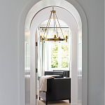  Люстра с 5-ю цилиндрическими плафонами из стекла с пузырьками Hinkley варинант исполнения - 9 | Loft Concept в Челябинске