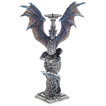Подсвечник в виде Дракона Grey Blue Dragon Candlestick варинант исполнения - 1 | Loft Concept в Челябинске