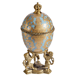 Шкатулка на величественных львах из фарфора с бронзовыми элементами Eden Garden варинант исполнения - 1 | Loft Concept в Челябинске