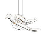 Подвесной светильник с прозрачной стеклянной птичкой Serip Voa варинант исполнения - 6 | Loft Concept в Челябинске