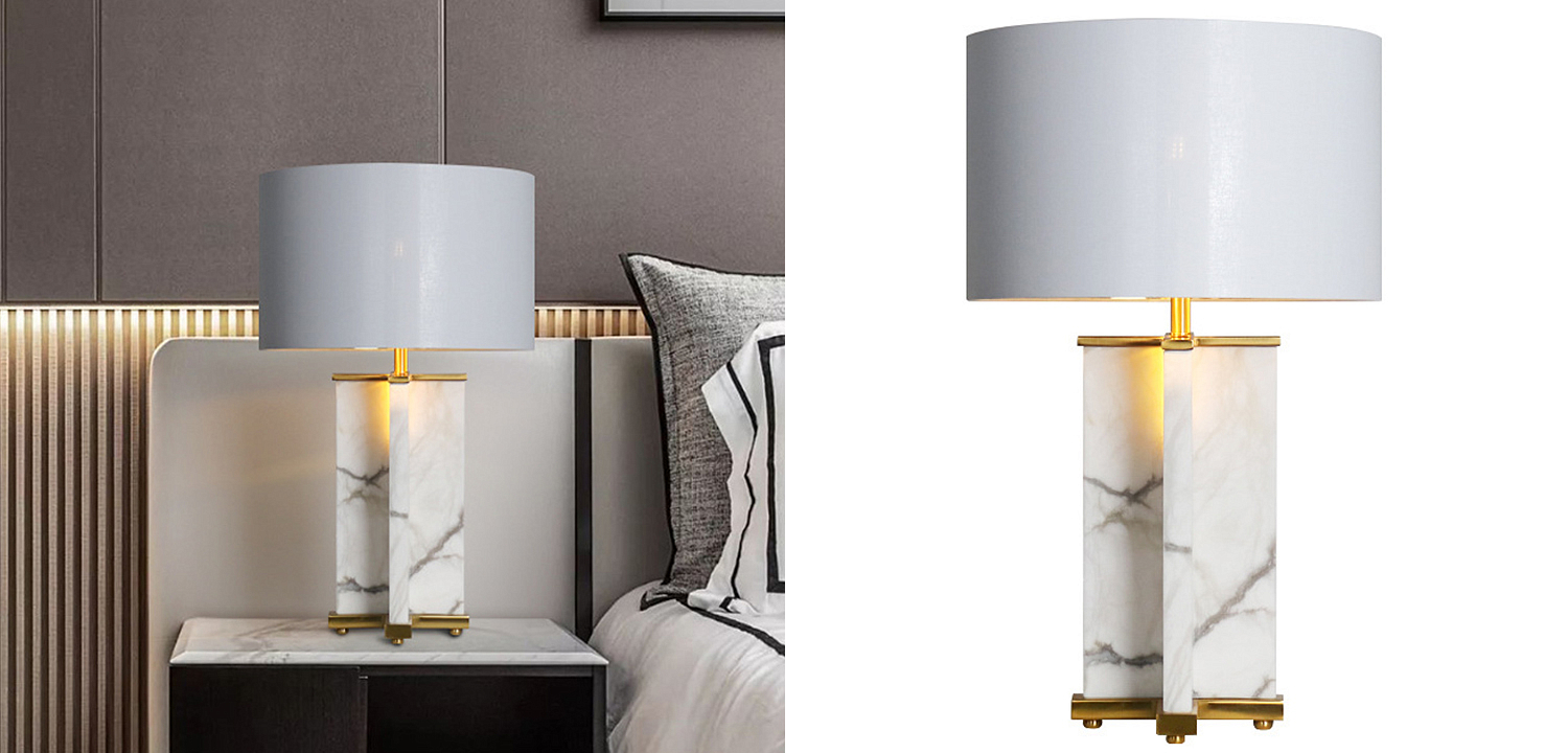 Настольная лампа Cecily Marble Table Lamp Настольная лампа Cecily Marble Table Lamp - Loft-Concept в Челябинске