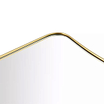 Зеркало золотистое с закруглёнными углами Thin Frame варинант исполнения - 2 | Loft Concept в Челябинске