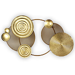 Панно настенное Blank Sheet Golden Orbit варинант исполнения - 1 | Loft Concept в Челябинске